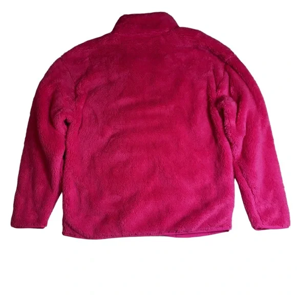 PINK Victoria's Secret Fuzzy Fleece Jacket Size XS Hot Pink Fleece Zip Up NWOT - Picture 11 of 11